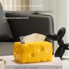 Modern Luxury Tissue Dispenser: Cheese Paper Towel Holder for Living Room and Dining Table Decor