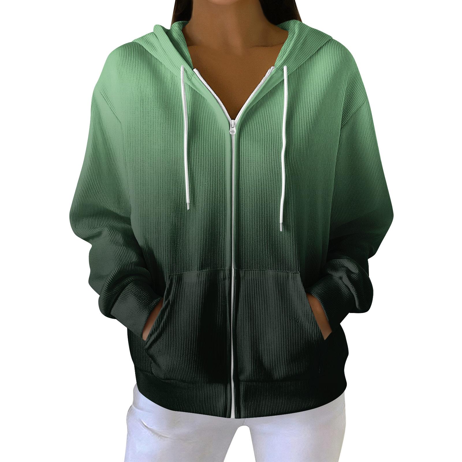 

Жіноче повсякденне модне в язане худі з довгими рукавами на блискавці з різдвяним принтом XL