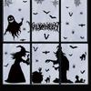 Halloween Window Clings Haunted House Ghost Pumpkin Window Stickers Decals Festive Decorations for Home Party