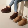 Real Sheepskin Wool Low-Cut Warm Comfortable Shoes Women Fashion Short Shoes New Winter Warm Boots Fur Ladies Snow Boots