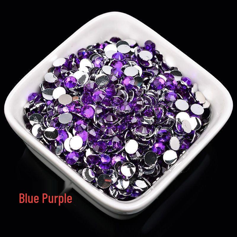 2-6mm Round Flatback Resin Rhinestones for DIY Phone Cases & Nail Art - Imitation Austrian Design