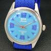 HAND-WINDING HMT JANATA INDIAN MENS SKY BLUE DIAL WATCH A600238-5