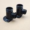 2PCS Black Faucet Adapter Base Water Tap Connector Splitter  Bracket Converter Brass/Zinc Alloy Pipe Fitting