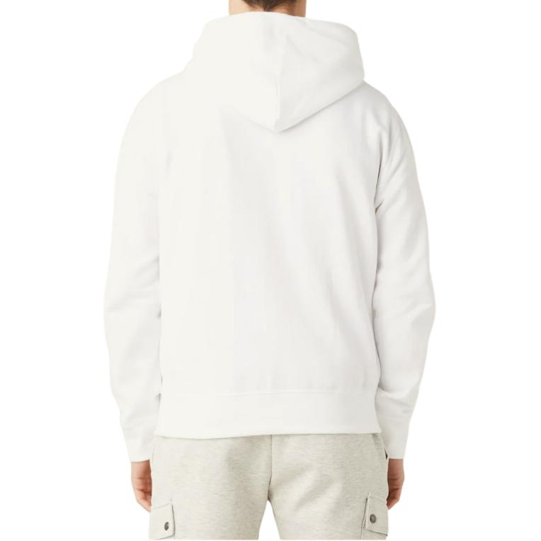 Polo Ralph Lauren Solid Color Hooded Logo Long Sleeve Sweatshirt Men sweatshirt White 710766778F-009