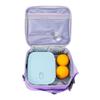 Heart-Shaped Rainbow Insulated Lunch Bag for Kids - Cute Cartoon Design