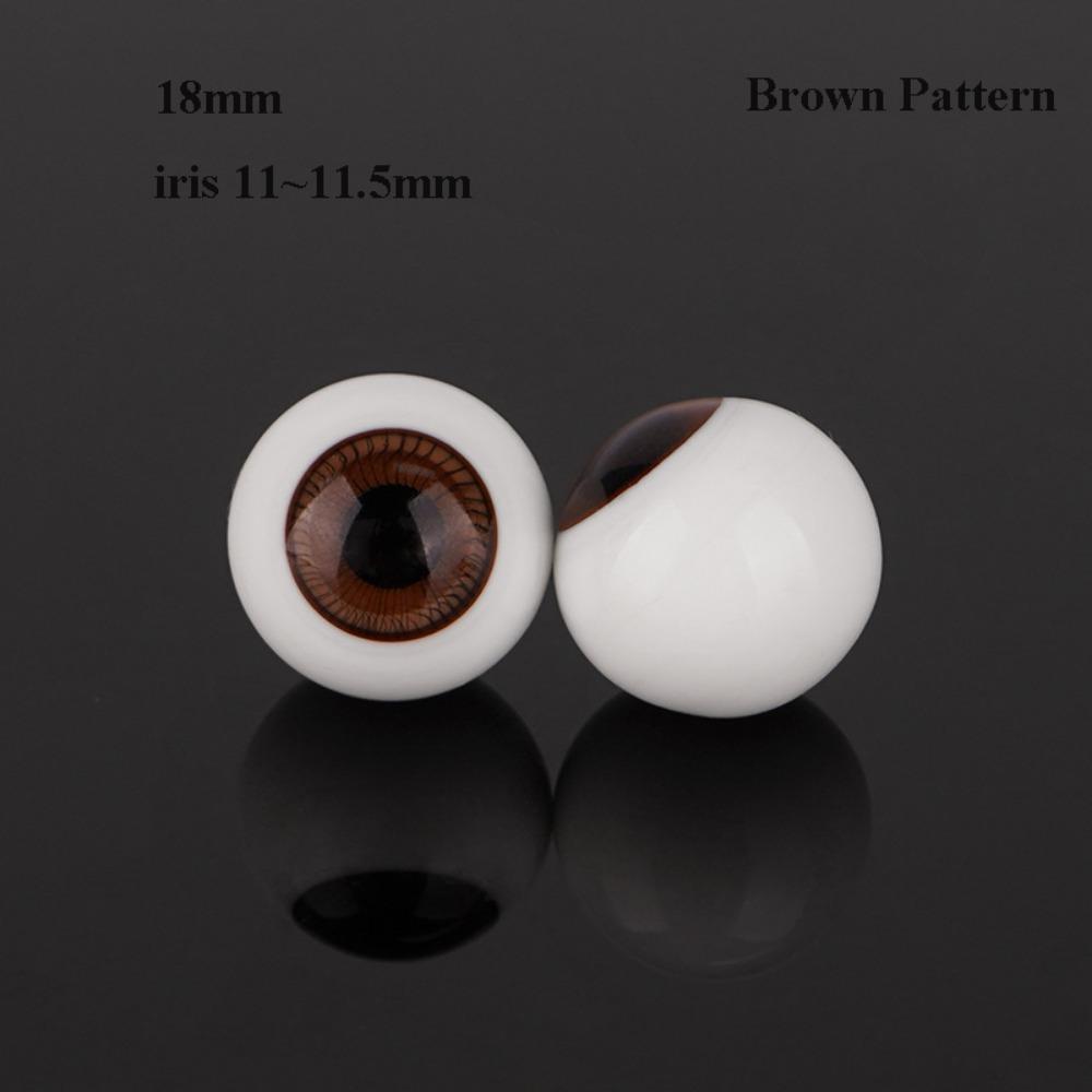Cute DIY Doll Making Crafts 18/20mm 1/4 Small Iris Eyes  For 1/6 BJD Dolls