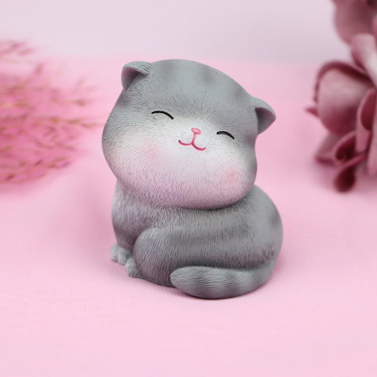 

Nis Wind Personalized Cute Cat Cake and Car Ornament Nyanika Series