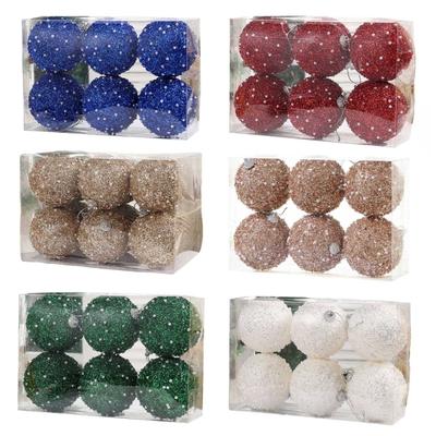 1box Christmas Balls Christmas Tree Ornaments Ball Christmas Hanging Tree Pendant New Year Gift Navidad Home Party Decor