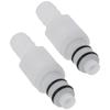 2PCS 3/8" Quick Shut-Off Hose Joint Plastic Tube Connector Shut-Off Hose Barb Valve  Water Pipe