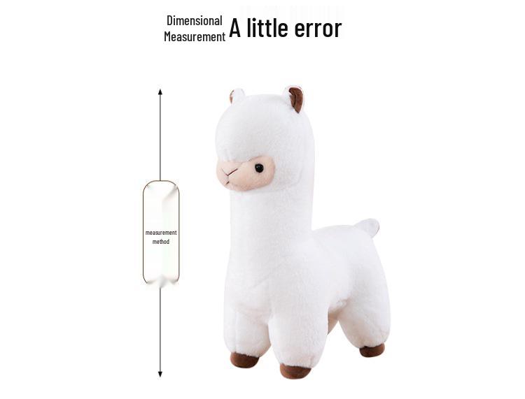 Cute Alpaca Plush Doll - Large Hugging Pillow for Kids & Girls Holiday Gift