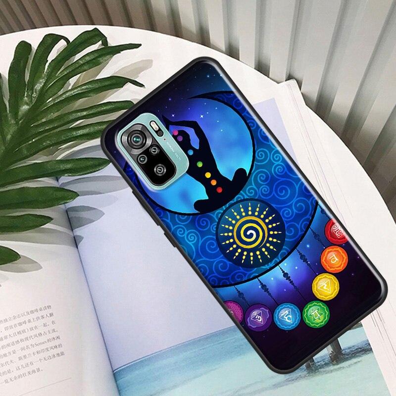 Mandala Chakra Yoga Case For Xiaomi Redmi Note 11 Pro Back Cover For Redmi Note 10 8 9 Pro 9S 10S 9A 9C 9T