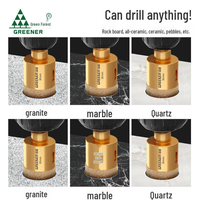 Multi-Purpose Tile, Glass & Wood Hole Saw Bit CN Plug (adapter Included)