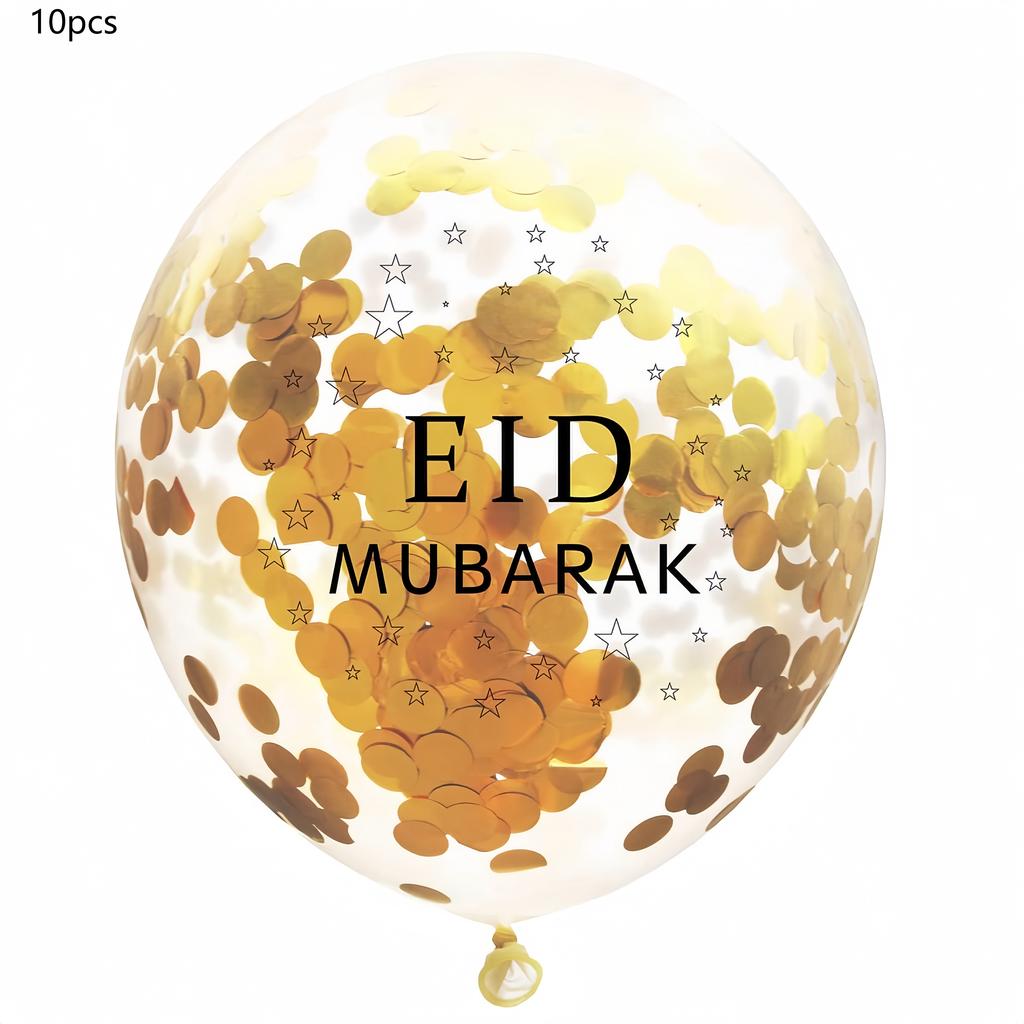 10ks/11ks/15ks/38ks/42ks Eid Mubarak Balónek Ramadanová Dekorace Pro Domov Pomoc Al-fitr Mubarak Kareem Párty Potřeby