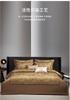 Light luxury all cotton double-sided thickened warm and brushed four piece set