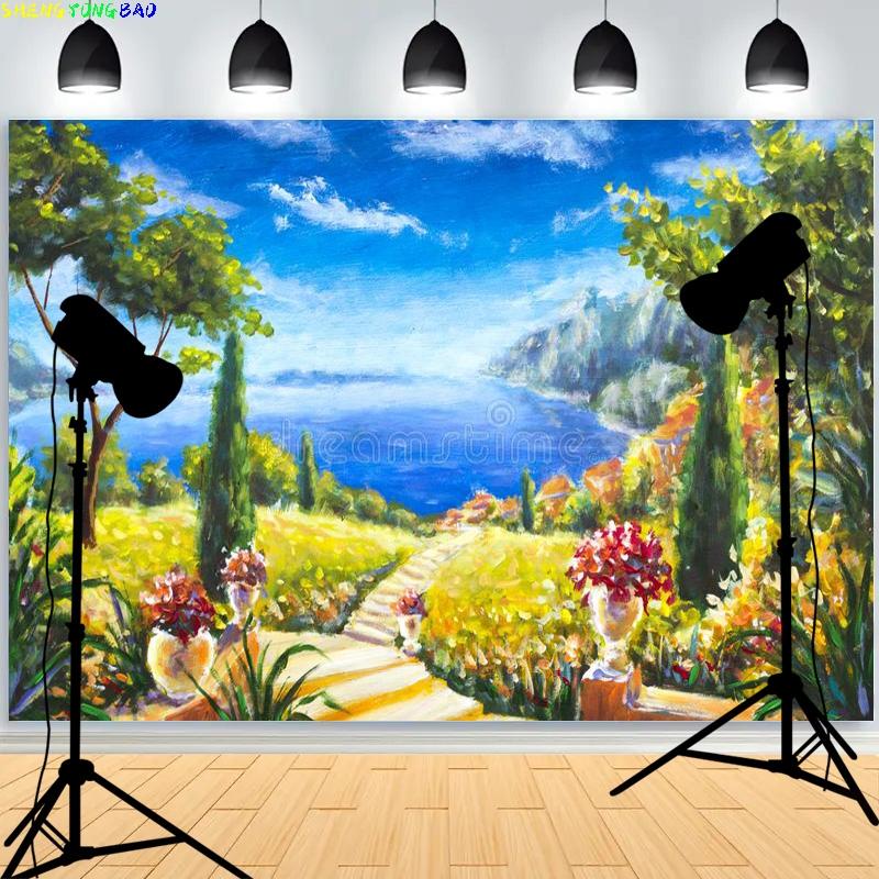 Western Classical Art Renaissance Impressionist Photography Background Retro Abstract Texture Photo Studio Backdrops OQ-02