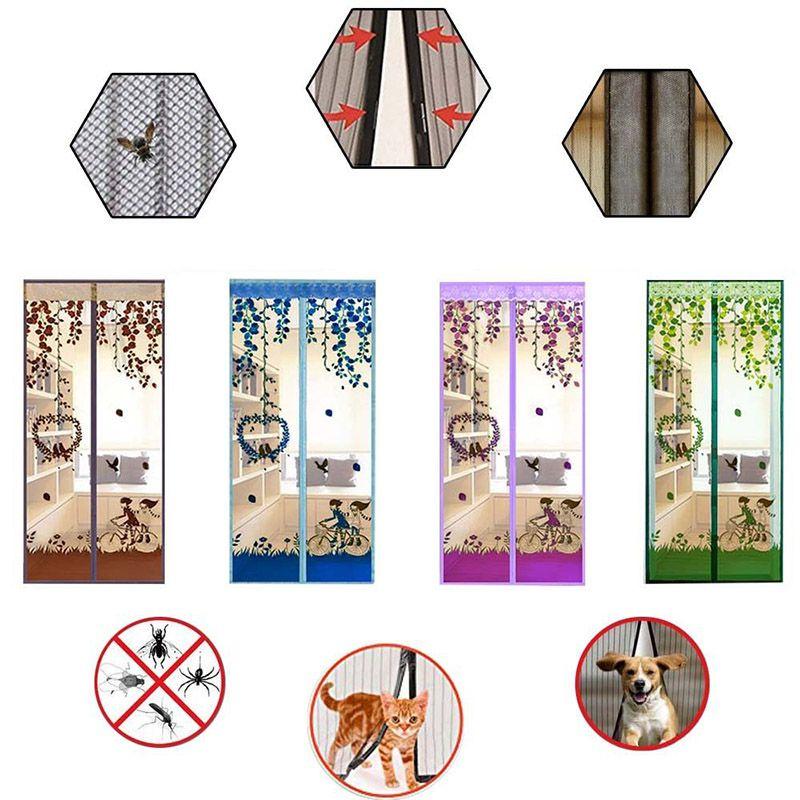 Net Mosquito Door Mesh Screen Bug Fly Pet Patio Hands Free Magnetic Closer Magic
