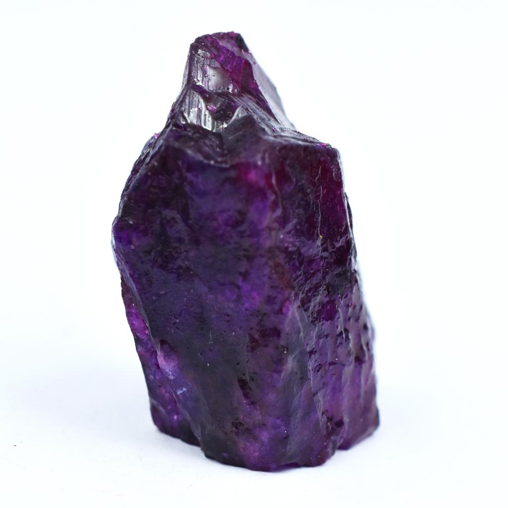 125 Ct Natural Purple Uncut Raw Sapphire Rough CERTIFIED Loose Gemstone