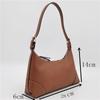 IELGY Shoulder Armpit Bag All-Match Portable Soft Leather Baguette Bag