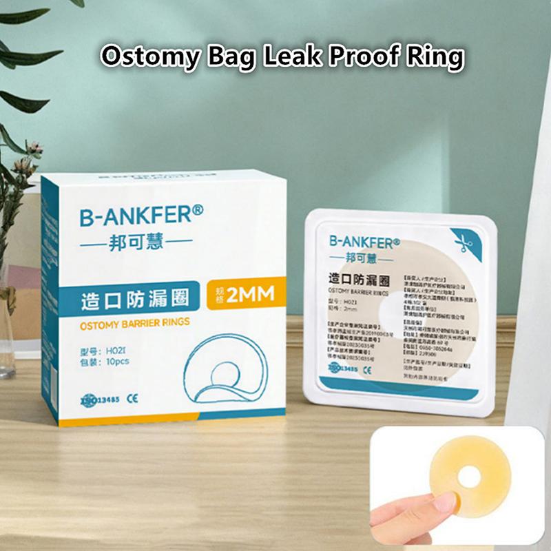 10Pcs Anti-Leakage Leak-Proof Ring For Colostomy Bag Ostomy Paste Ring Baseplates Stoma Care Products To Protect Skin 2/4Mm