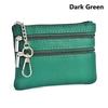 Portable PU Leather Money Coin Purse Waterproof Wear-resistant Credit Card Holoder Zipper Wallet Money Bag Women Men