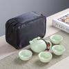 Portable Ceramic Xishi Pot Travel Kung Fu Tea Set Real Estate Souvenir