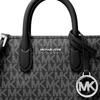Michael Kors Scarlett Logo Design Faux Leather Crossbody Handbag Mini Women Handbags Black 32S6SETC0B-BLACK