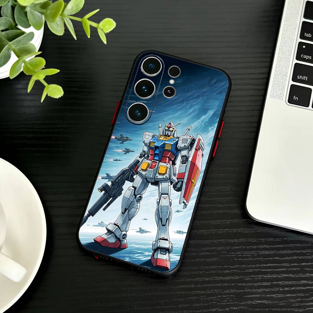 

Чехол для телефона с аниме Gundam для Samsung S26, S25, S24, S23, S22, S21, S20, Plus, Fe, Lite, Другие Черный Чехол Samsung S25Plus