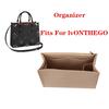 Passar Onthego Tote 3 mm Premium Filt Insatsväska Organizer Sminkväska Handväska Formare Organizer Rese Innerplånbok