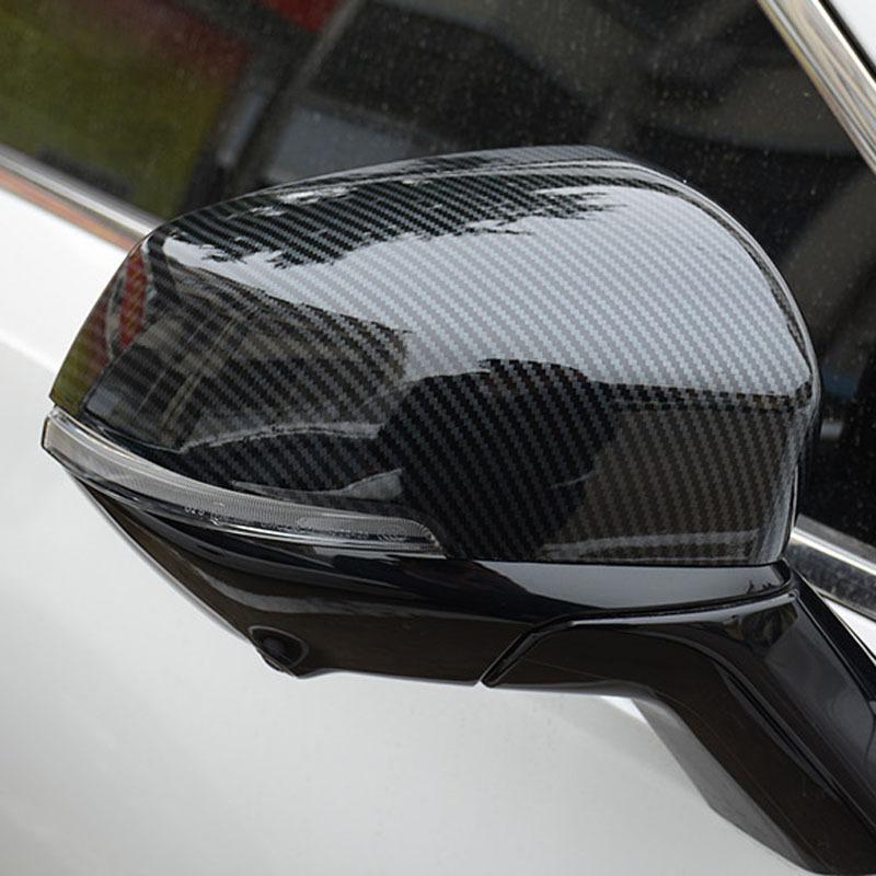 For GWM Haval H6 GT Jolion Car Accessories ABS Carbon Black Side Door Rearview Mirror Ear Cover Sticker Styling