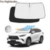 For Toyota Highlander 2020 2026 2026 2026 2026 Car Windshield Sunshade Cover Front Window Sun Shade Visor Interior UV Protection
