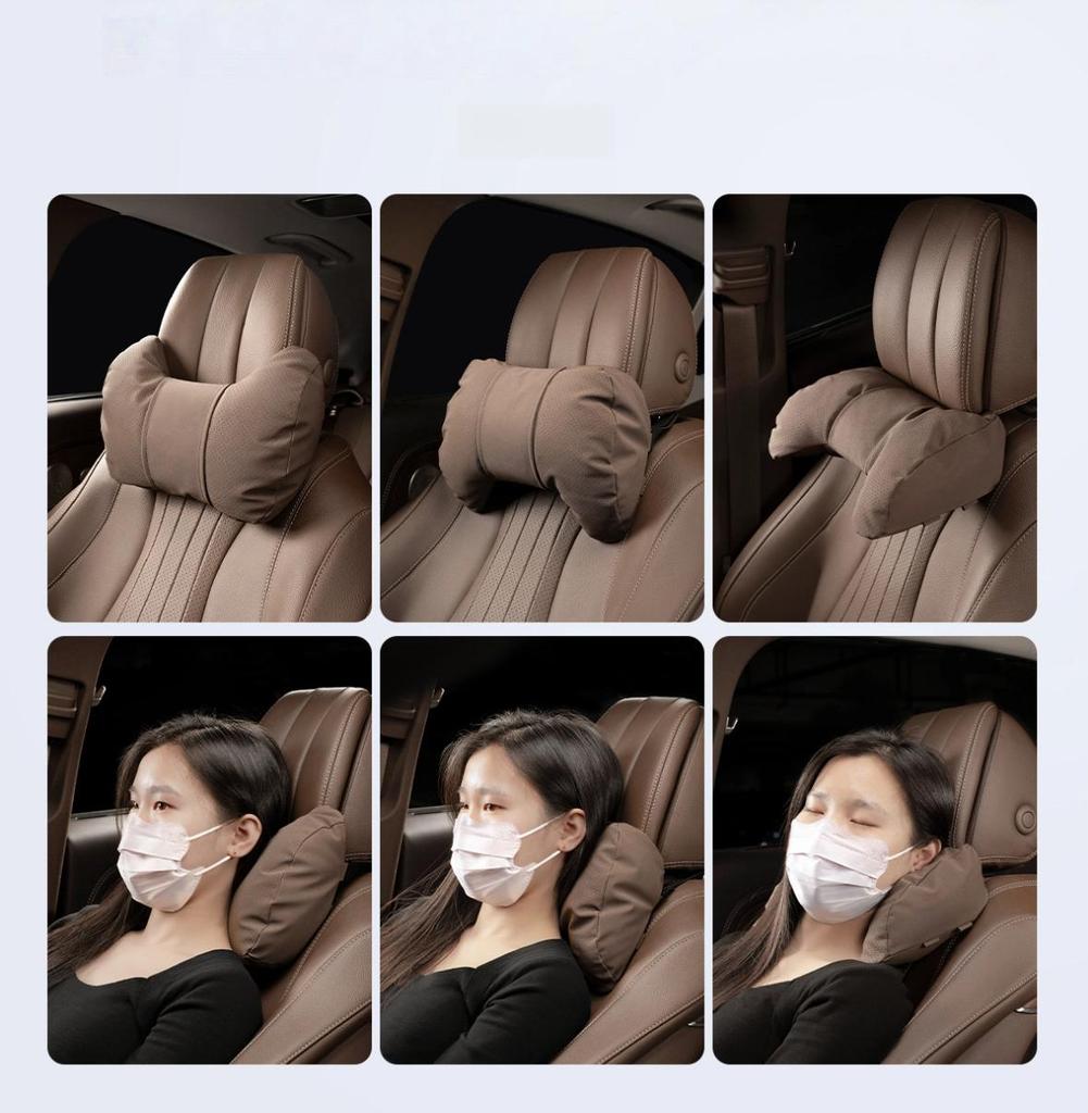 Car Headrest Memory Pillow Lumbar Pad - Fatigue Relief Cushions for Neck & Back