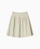 Ohesio Pleated Cotton Midi Skirt, Beige