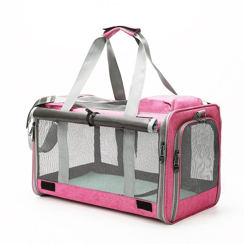 Haustier Tasche Tragbare Tasche für Ausflüge Faltbar Auto Schulter Tragbar Katzen Tasche Große Kapazität Zwei Katzen Ausflugs Tasche