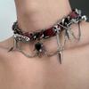 Heavyweight Stylish Cool Irregular Cross Star-shaped Necklace for Both Men and Women, Collar Chain
