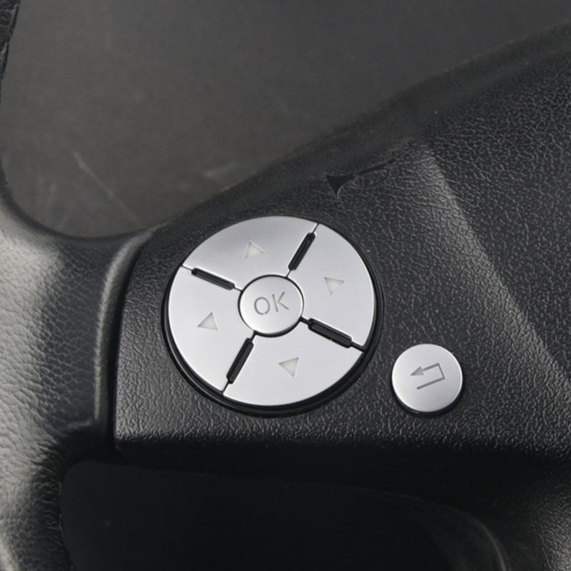 Compatible Steering Wheel Button Stickers for Mercedes-Benz S-Class/R-Class: S300, S600, R350, R400.