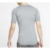 Nike Camiseta de Manga Corta de Compresión para Entrenamiento Profesional para Hombre Tops Gris Humo Claro BV5632-085
