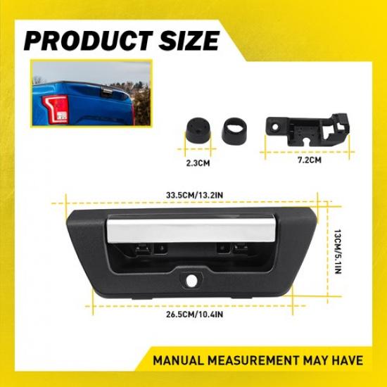 Exterior Tailgate Handle For 2015-2017 Ford F-150 Manual Type With Camera Hole