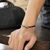 Stylish Cord Bracelet for Fans Sports Themed Braided Bracelet, Adjustable Hand Woven Rope Wristband with Ball Charms, Trendy Wrist Strap Enthusiasts