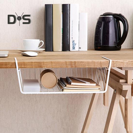 Coș suspendat, puternic, portant, capacitate mare, instalare simplă, organizator de raft sub dulap, coș de depozitare glisant