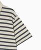 Minasu Multi Stripe Collar T Shirt_Navy Ivory