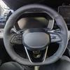 Car Steering Wheel Cover Microfiber Leather Ventilation For Geely Monjaro Okavango  - 2024 Atlas Emgrand D Car Accessories