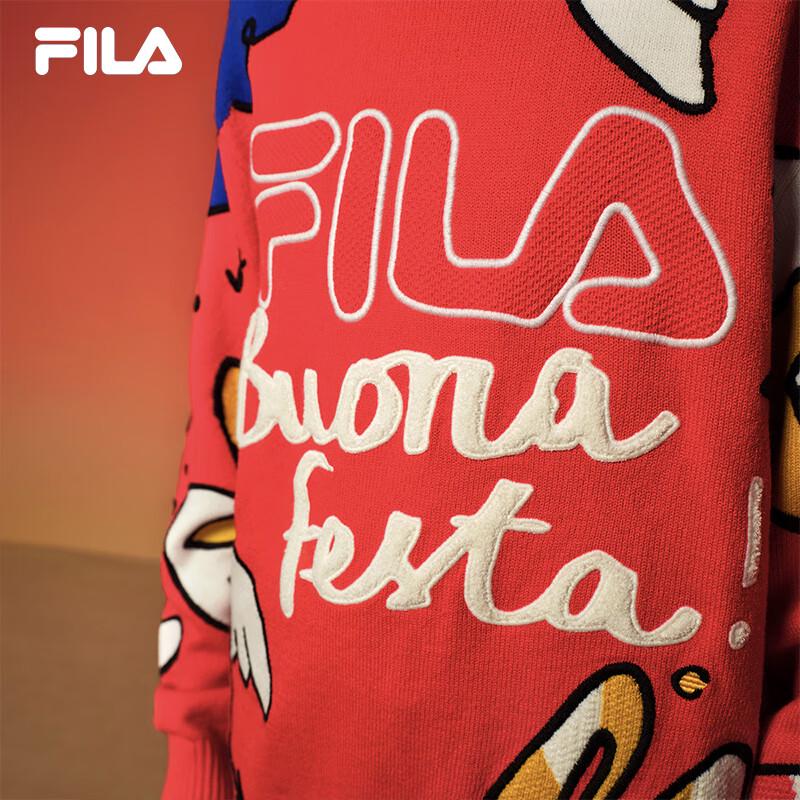 FILA Unisex New Year Graffiti Logo Knitted Sweater