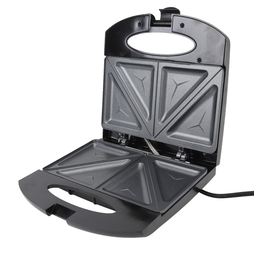 Electric Breakfast Maker with Safe Handle Anti Stick Aluminum Electric Sandwich Press for Waffle