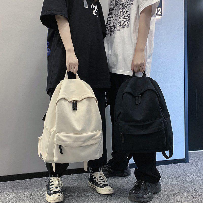 IELGY Schoolbag Student Korean Version Harajuku Backpack Simple Fashion All-Match Campus Style Backpack
