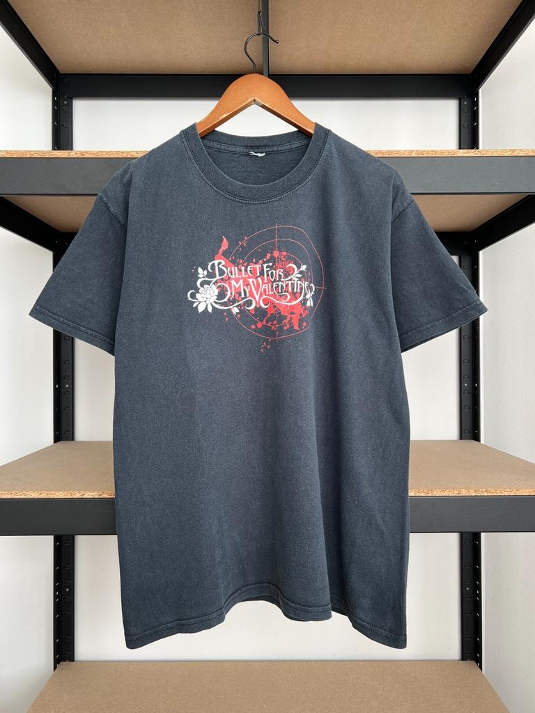 Vintage 2000s Bullet for My Valentine Y2k Black T-shirt Sz M