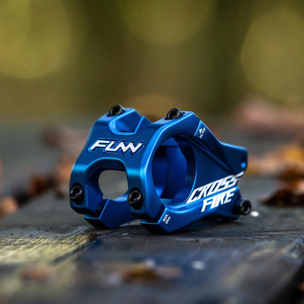 Funn Crossfire Clamp Suitable for Bicycles and Mountain Lightweight Stem, Diameter 35mm, Bikes, Durable, (Length 50mm, Orange)