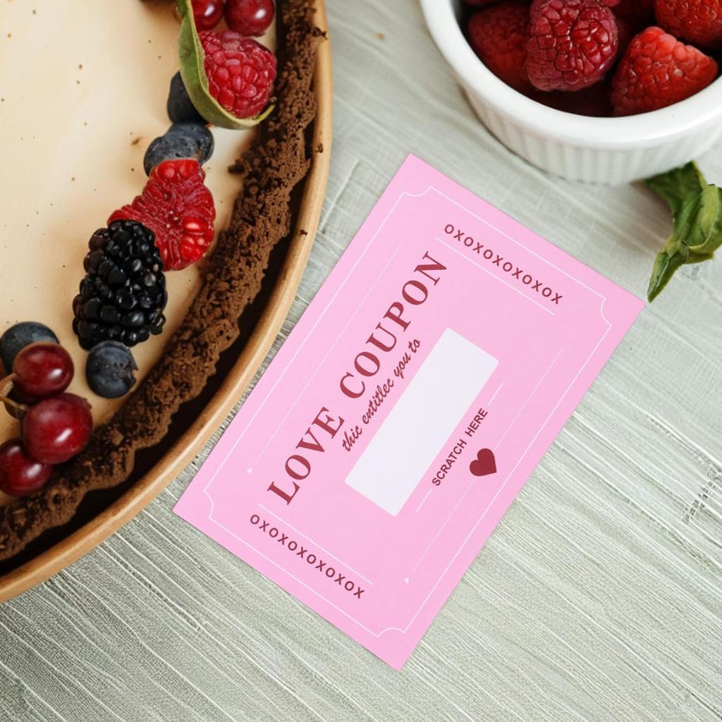 Scratch Off Love Coupons For Couples 20 Pack Valentine S Day Gift Cards Romantic DIY Coupon Book With Scratchable Coating