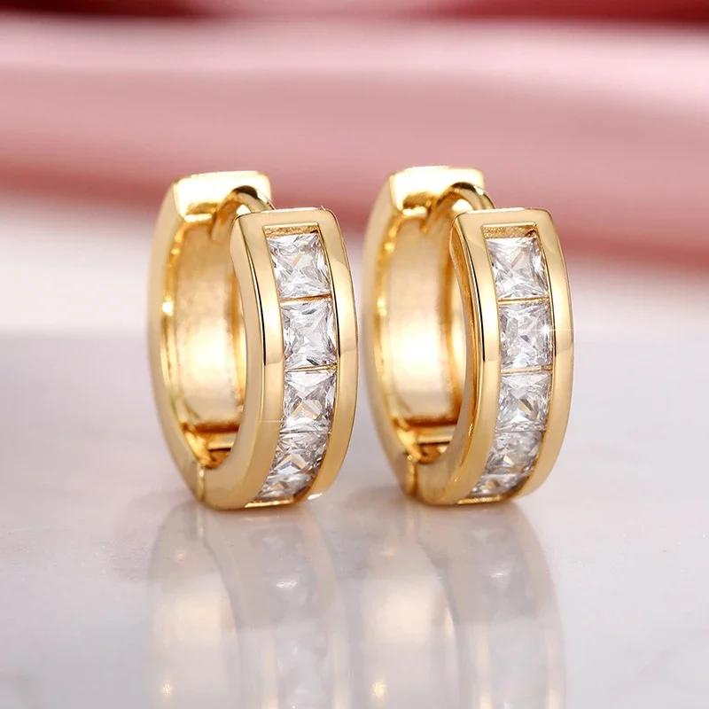 Fashionable Small Fresh Earrings Ins Style Personalized Mosonite Sparkling Light Luxury Jewelry Headpiece For Women