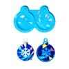 Christmas Silicone Molds DIY Handmade Crafts Holographic Resin Molds DIY Keyring Earring Pendant Making Tool Durable