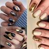 Nail Art Ultra Thin Gold Silver Tin Foil 12 Grid Nail Art Gold Silver Foil Color Tin Foil Set